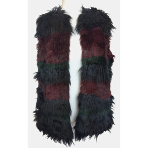 Gianni Bini Womens Faux Fur Vest Size S Festival Mob Wife Boho Hippie 70s Witchy